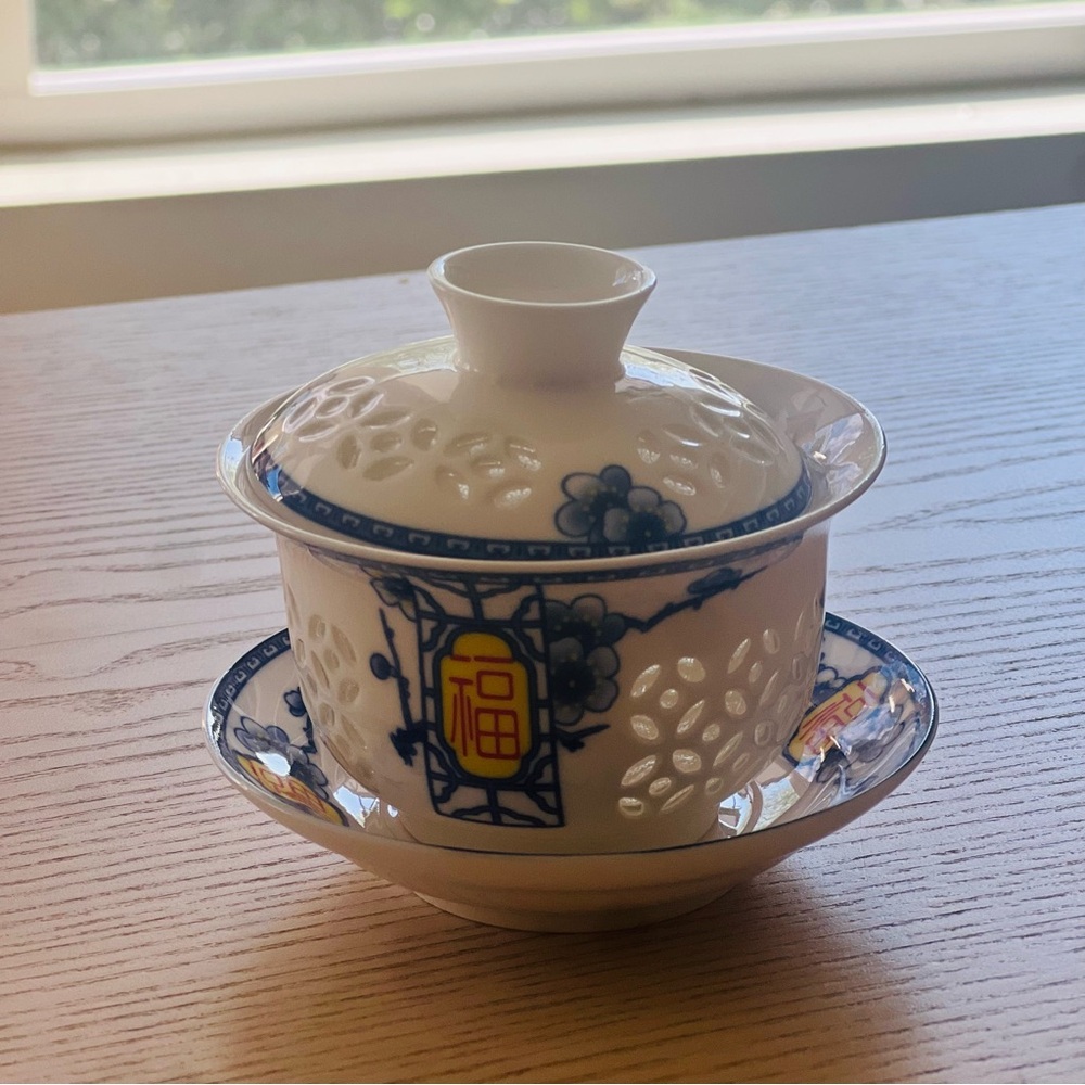 Chinese Porcelain Gaiwan Tea Set